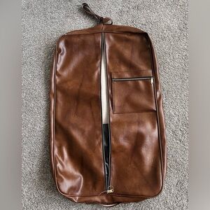 Elegant Brown Travel Garment Bag